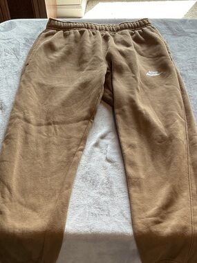 Nike Kids Brown Pullover Fleece Joggers